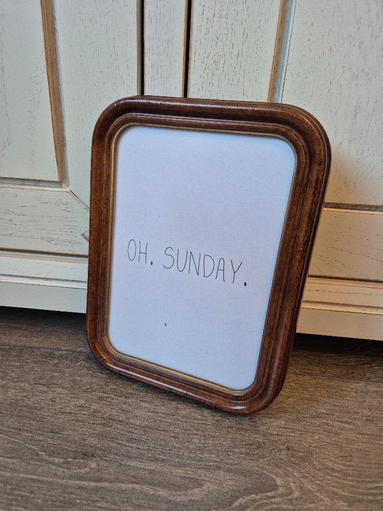 Vintage Deknudt fotolijst  (foto: 13x18 cm), Gebruikt, Hout, Met ophangkoord, Standaard fotolijst