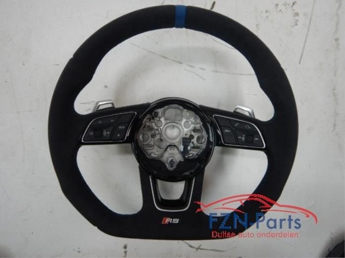 Audi RS3 8Y Stuur Alcantara MF+F1 Blauw Stiksel, Auto-onderdelen, Besturing, Ophalen of Verzenden, Gebruikt