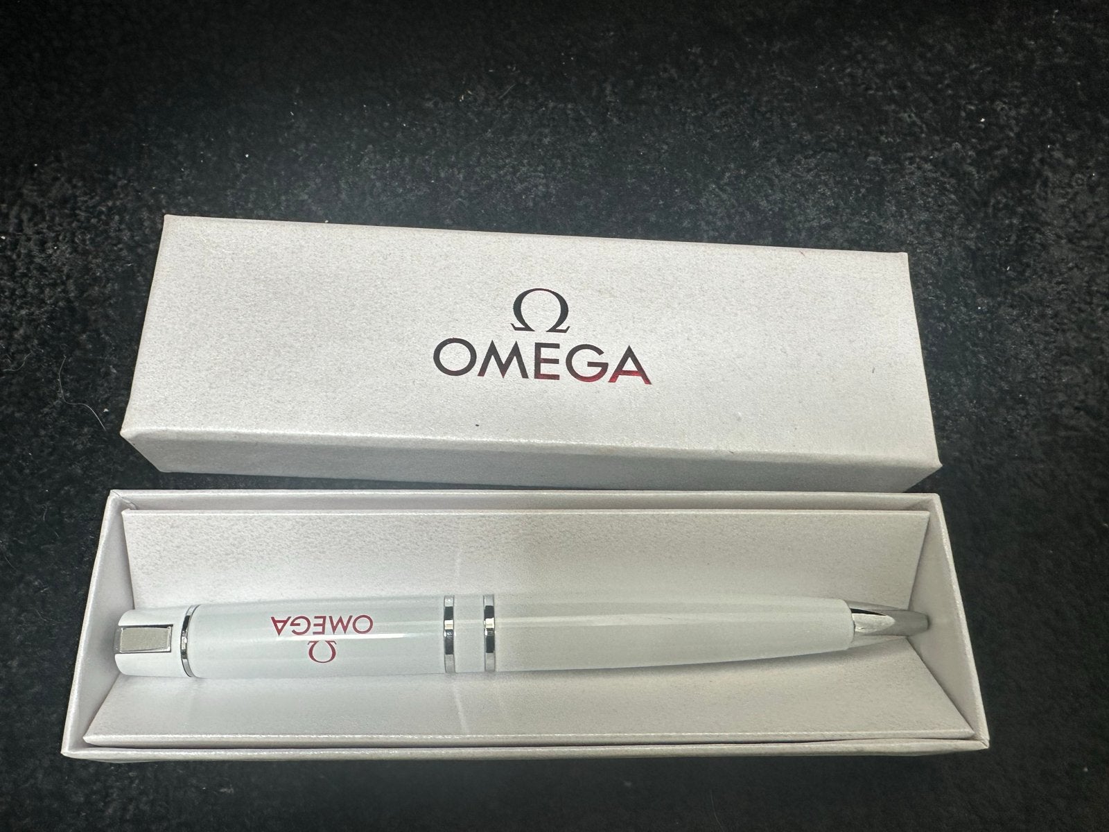 Omega Balpen Wit met Doosje - nieuw, Overige merken, Balpen, Met doosje, Ophalen of Verzenden