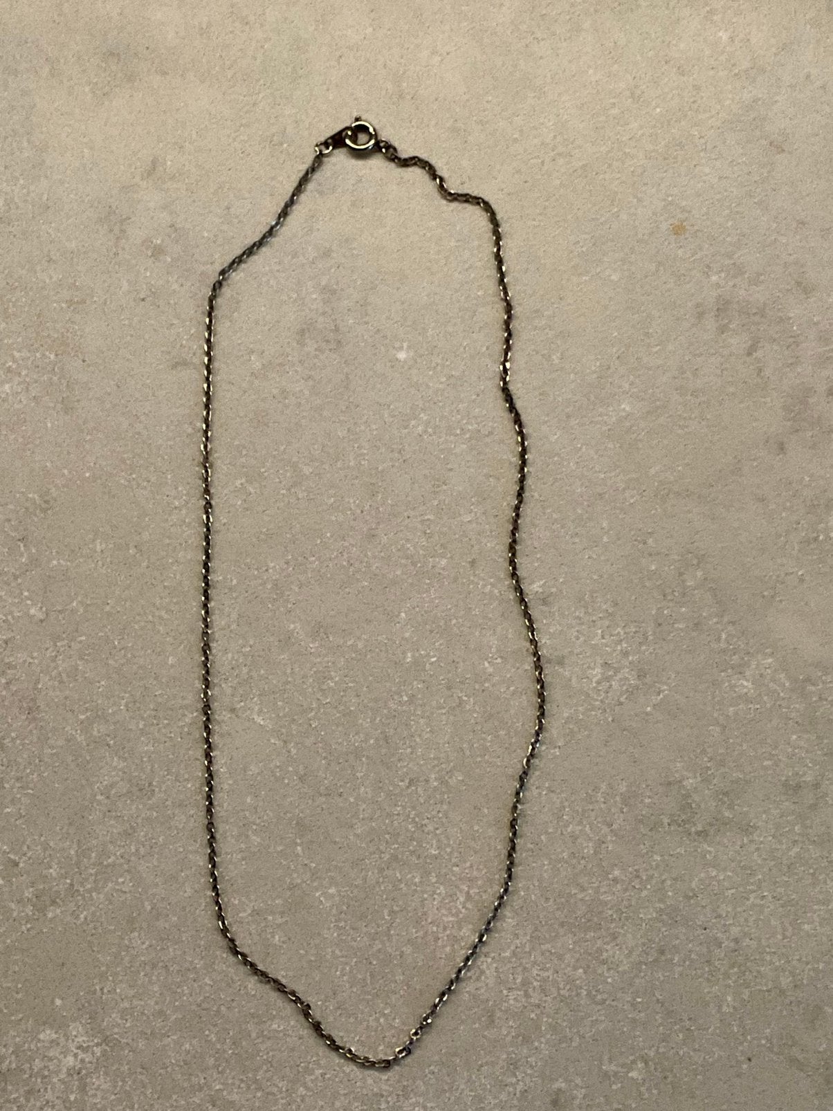 Ketting, Ophalen of Verzenden, Zo goed als nieuw, Zilver, Overige materialen