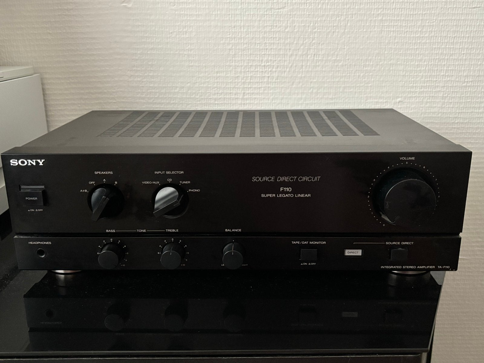 Sony F110 Super Legato Linear Geïntegreerde Stereo Versterke, Ophalen, Gebruikt, 60 tot 120 watt, Sony