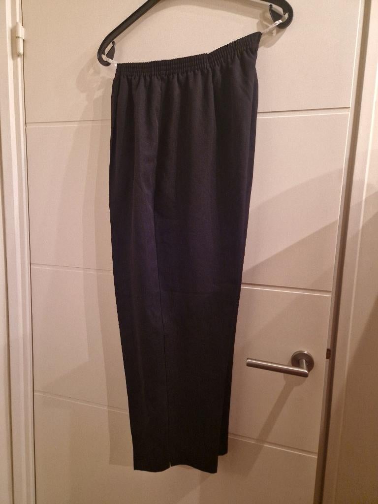 nette zwarte broek / pantalon, maat 54, Kleding | Dames, Grote Maten, Zwart, Ophalen of Verzenden, Zo goed als nieuw, Trend