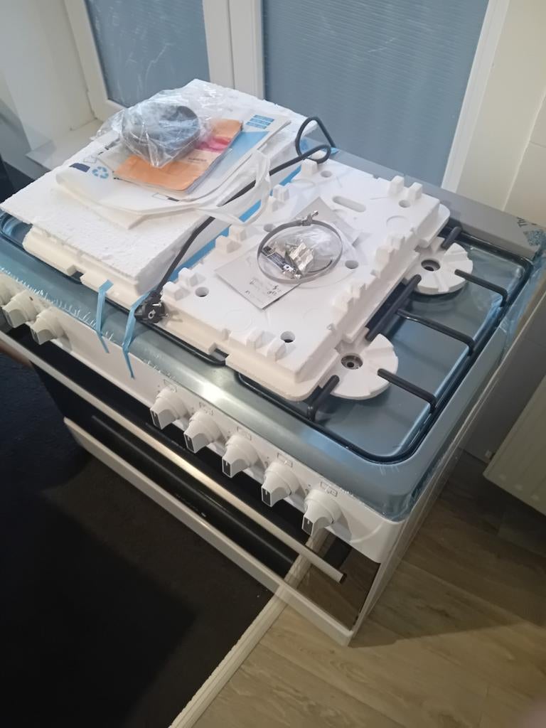 Wigo gasfornuis met elektrische oven - 90cm breed, Ophalen of Verzenden