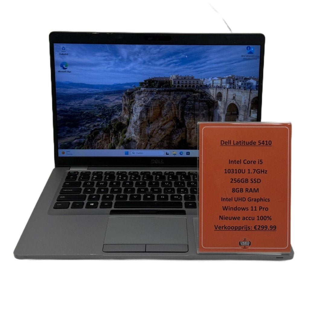Dell Latitude 5410 Laptop | i5-10310U 256GB 8GB, Computers en Software, Windows Laptops, 256 GB, Met videokaart, 2 tot 3 Ghz, Qwerty