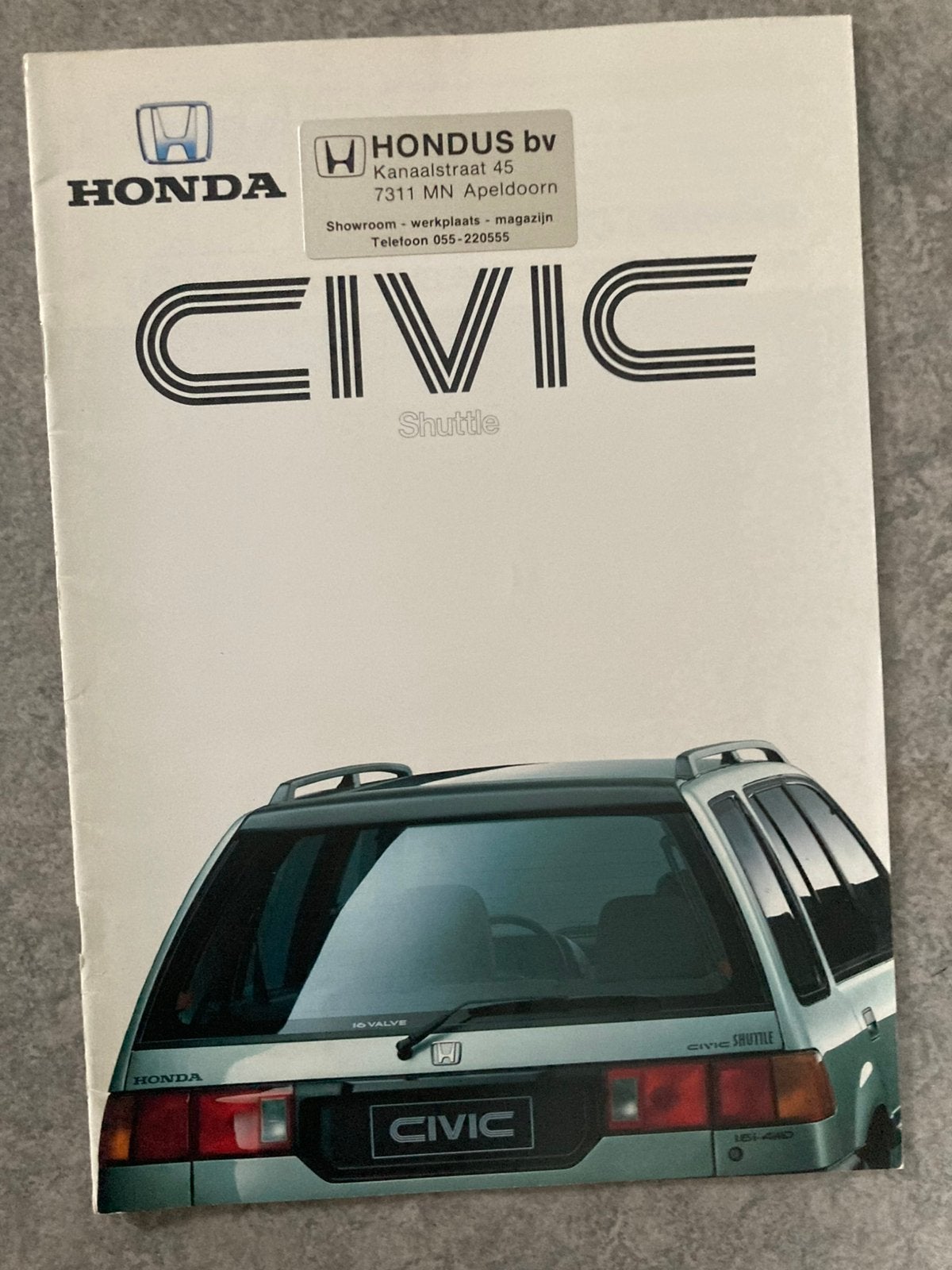 Honda Civic Shuttle brochure 1988 20 pagina’s, Ophalen of Verzenden, Zo goed als nieuw, Honda