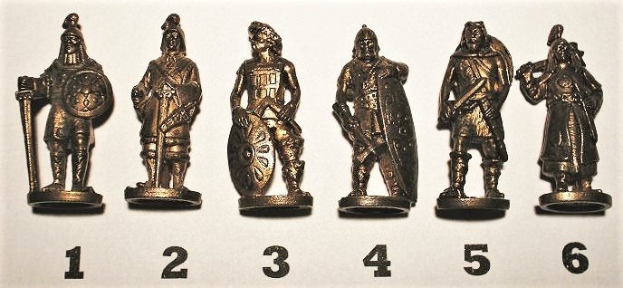 39ko-Ferrero kinder surprise metal Historische krijgers, Ophalen of Verzenden, Zo goed als nieuw, Overige typen