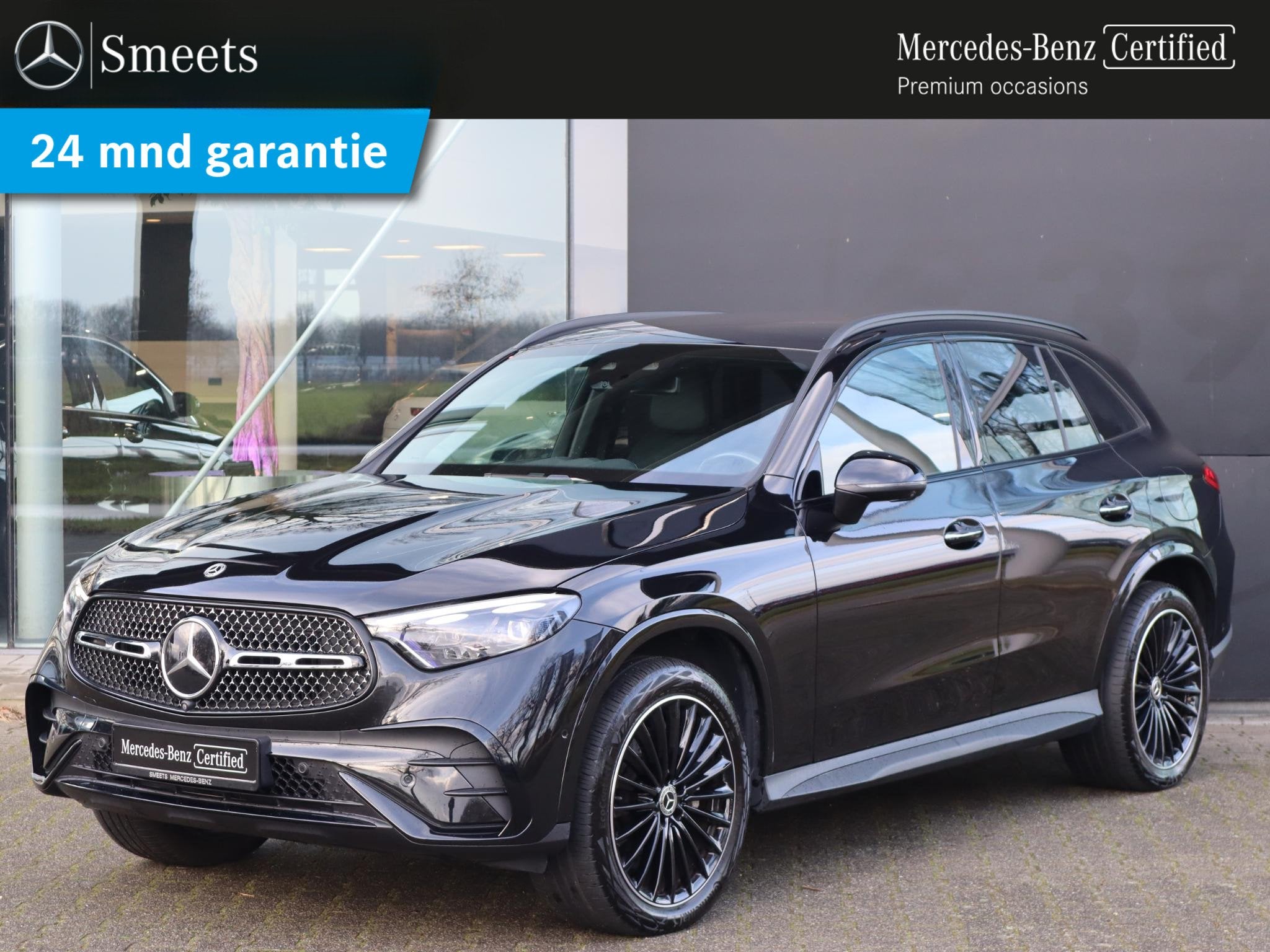 Mercedes-Benz GLC-klasse 400 e 4MATIC AMG line, Auto's, Dealer onderhouden, Gebruikt, 4 cilinders, Zwart