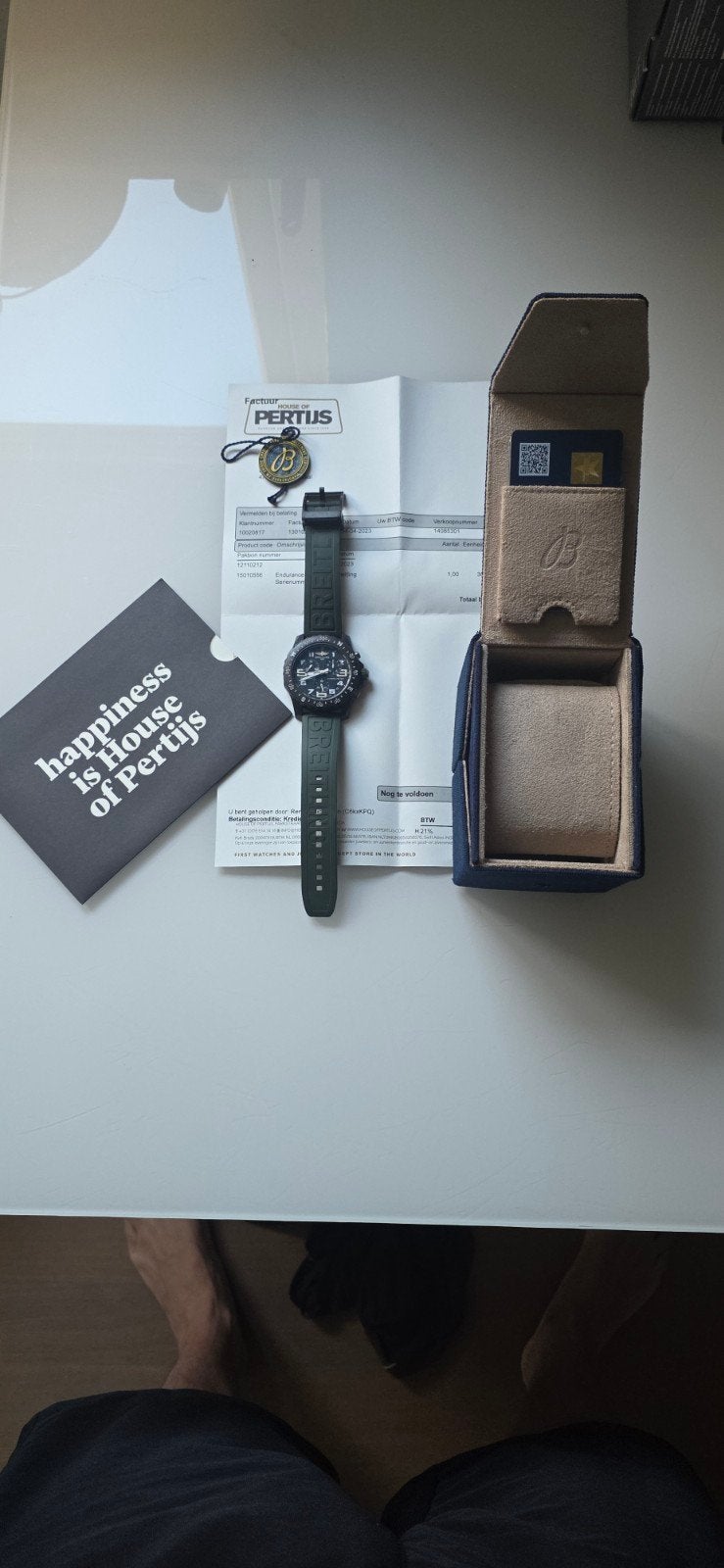 Breitling Endurance Pro GROEN zo goed als nieuw, Sieraden, Tassen en Uiterlijk, Kunststof, Breitling, Polshorloge, Kunststof