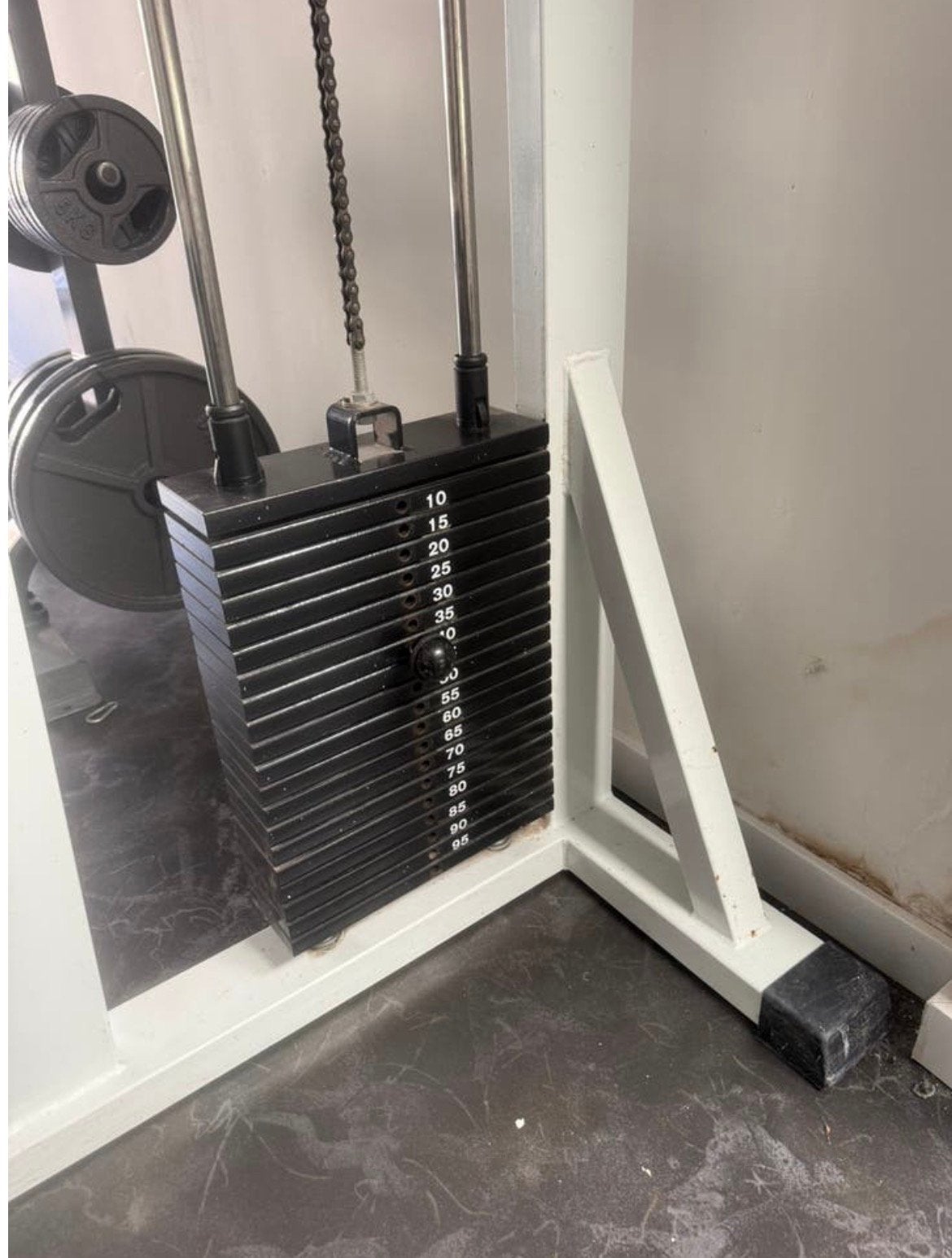 Panatta lat pulldown met 100 kg / fitness / gym, Ophalen, Benen, Gebruikt, -