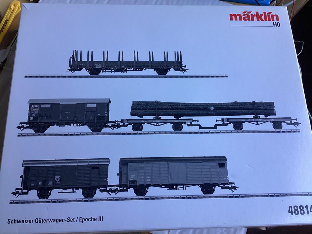 Marklin 48814 SBB goederenwagenset nieuw in ovp, Wisselstroom, Ophalen of Verzenden, Märklin, Nieuw