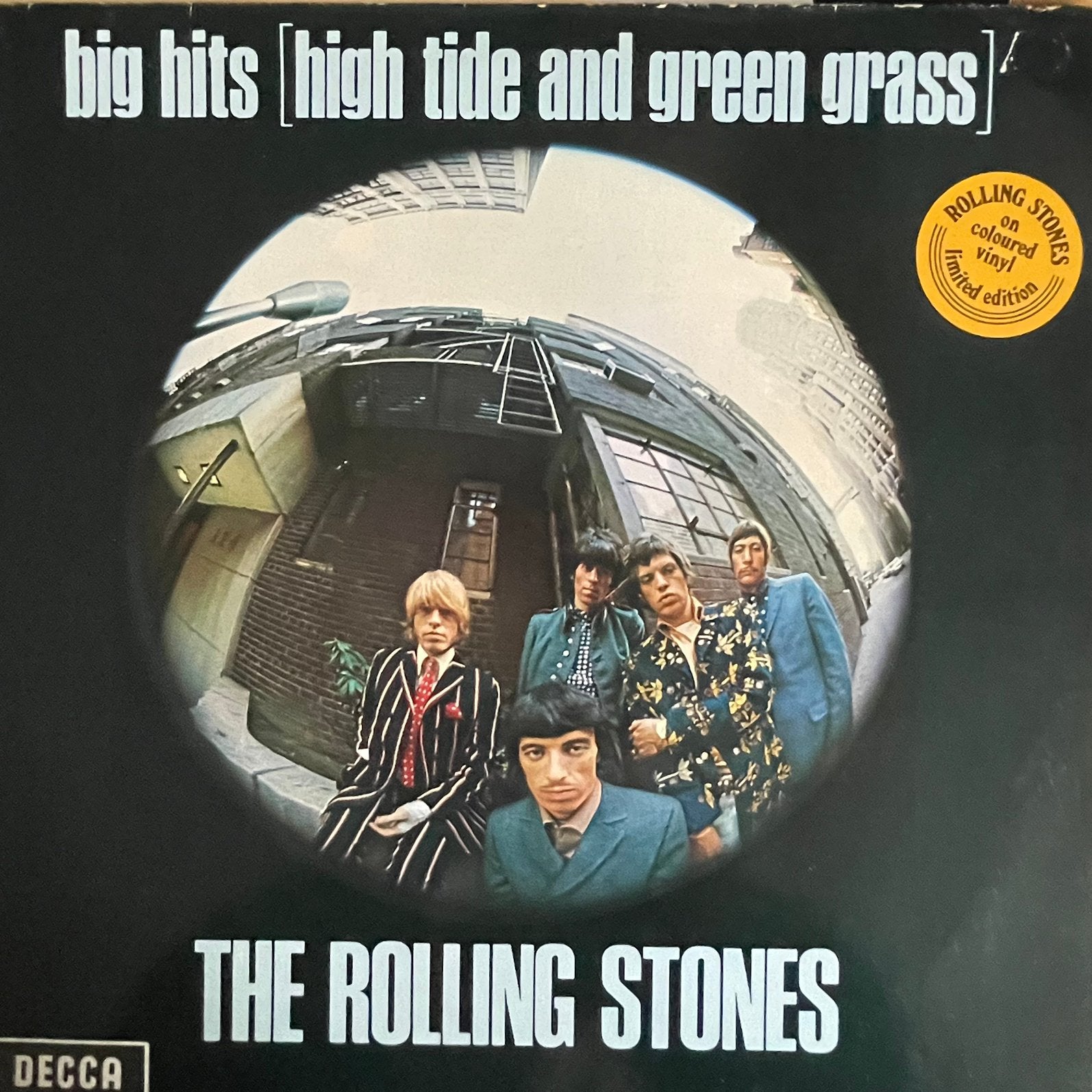 The Rolling Stones (oranje vinyl) - Big Hits (High tide and, Ophalen of Verzenden, Zo goed als nieuw, 12 inch, Poprock