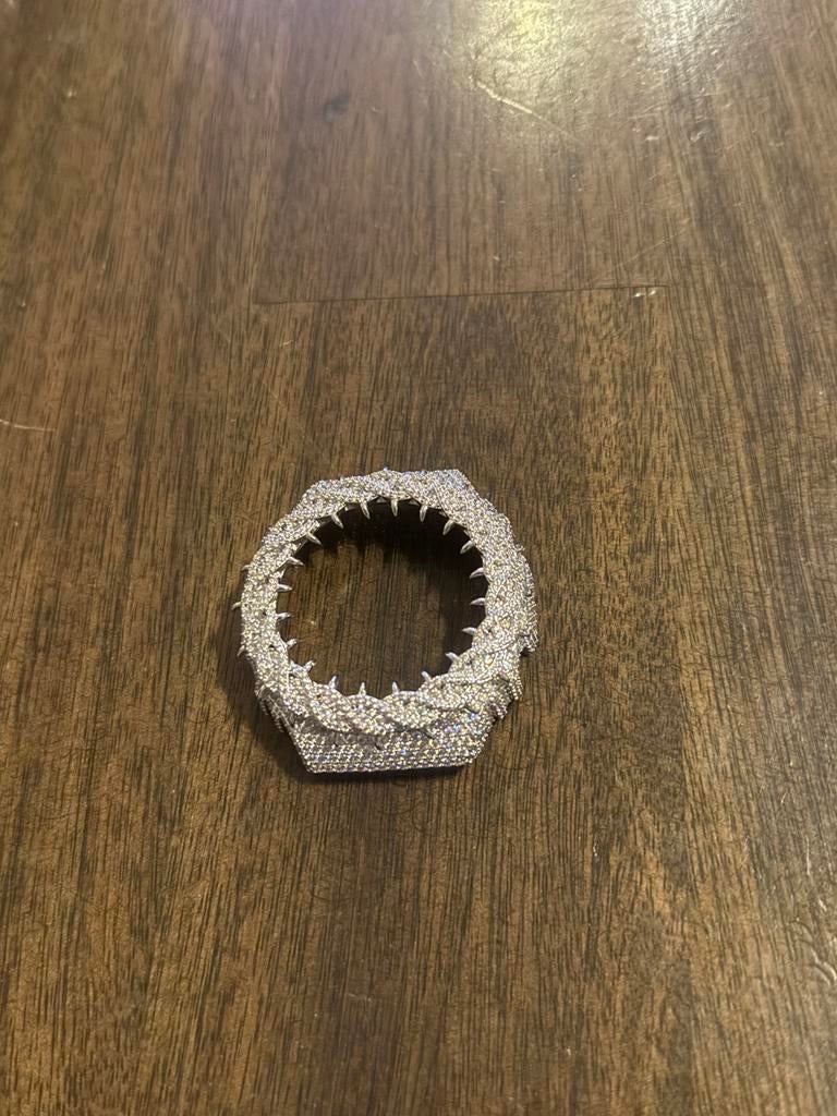 G-Shock GA-2100 Moissanite Thorn Bezel Iced Out, Ophalen of Verzenden, Zo goed als nieuw, Android