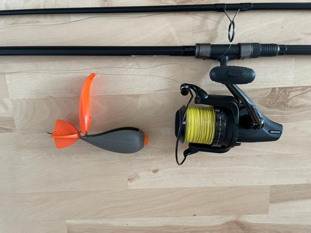 Fox spodhengel set compleet, Watersport en Boten, Ophalen, Zo goed als nieuw, Complete set