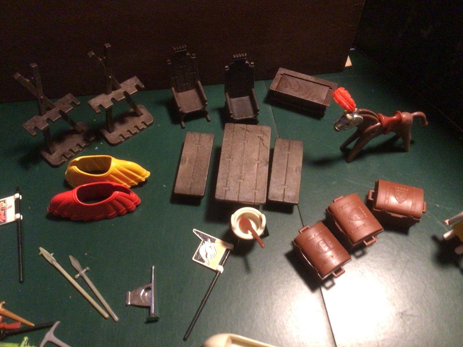 Oude Playmobil set met ridders, piraten en accessoires, Ophalen of Verzenden, Gebruikt