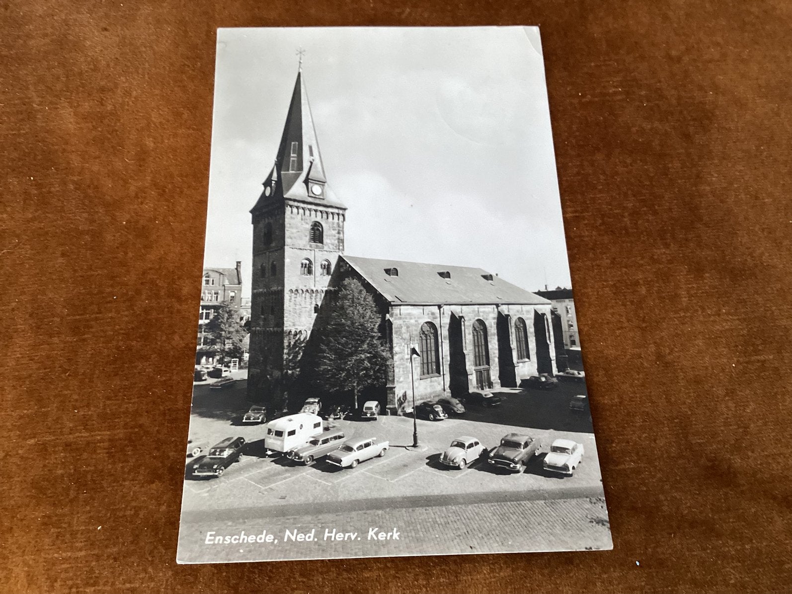 Enschede. Ned.Herv.Kerk. auto’s.1961, Ophalen of Verzenden, 1960 tot 1980, Overijssel