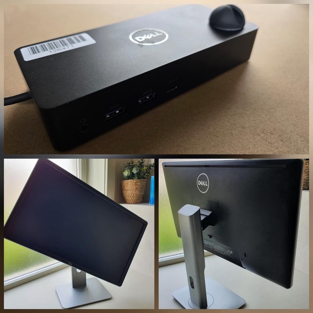 Thuiswerk pakket - 2 x monitor + dockingstation + kabels!, Computers en Software, Monitoren, IPS, Kantelbaar, Full HD, Ophalen of Verzenden