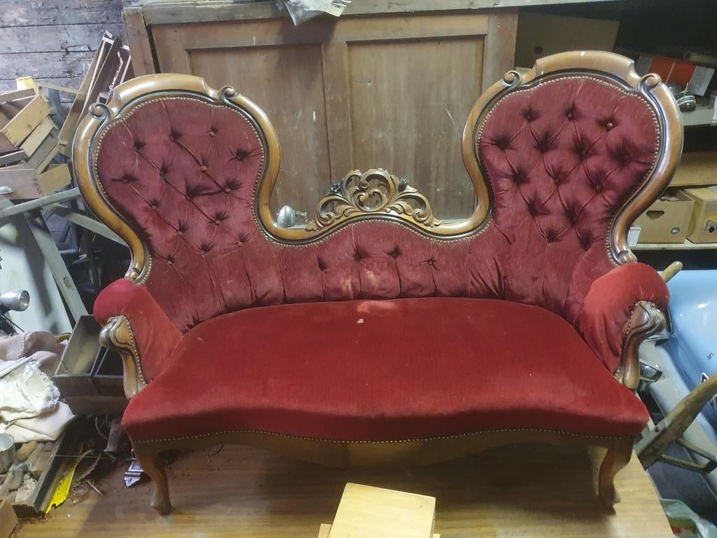 Antieke Vlinderbank biedermeier, Ophalen