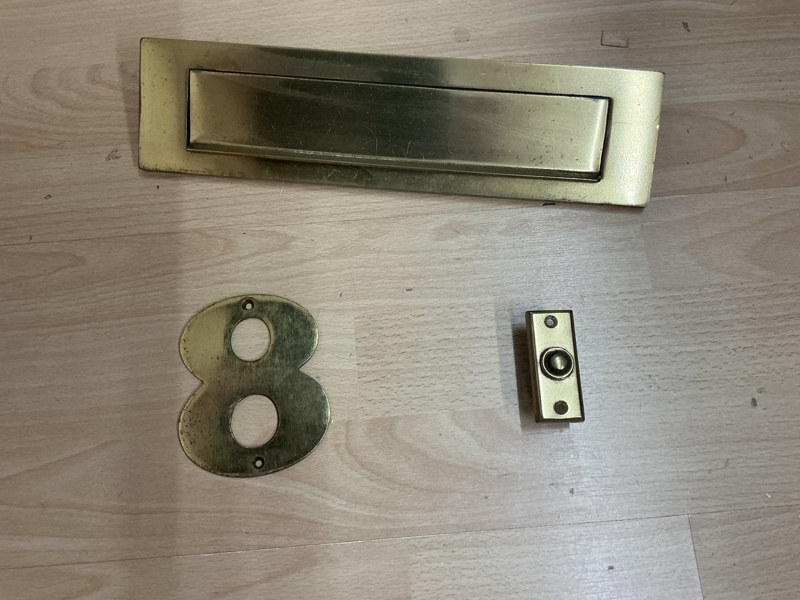 Deurbeslag, Ophalen of Verzenden, Gebruikt, Koper of Messing, Overige typen