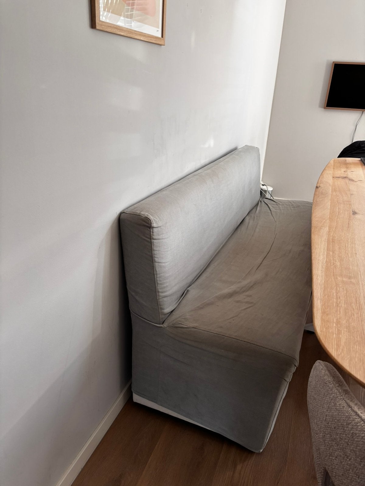 Eetkamerbank 180 cm, Ophalen, Gebruikt, Vier, Stof