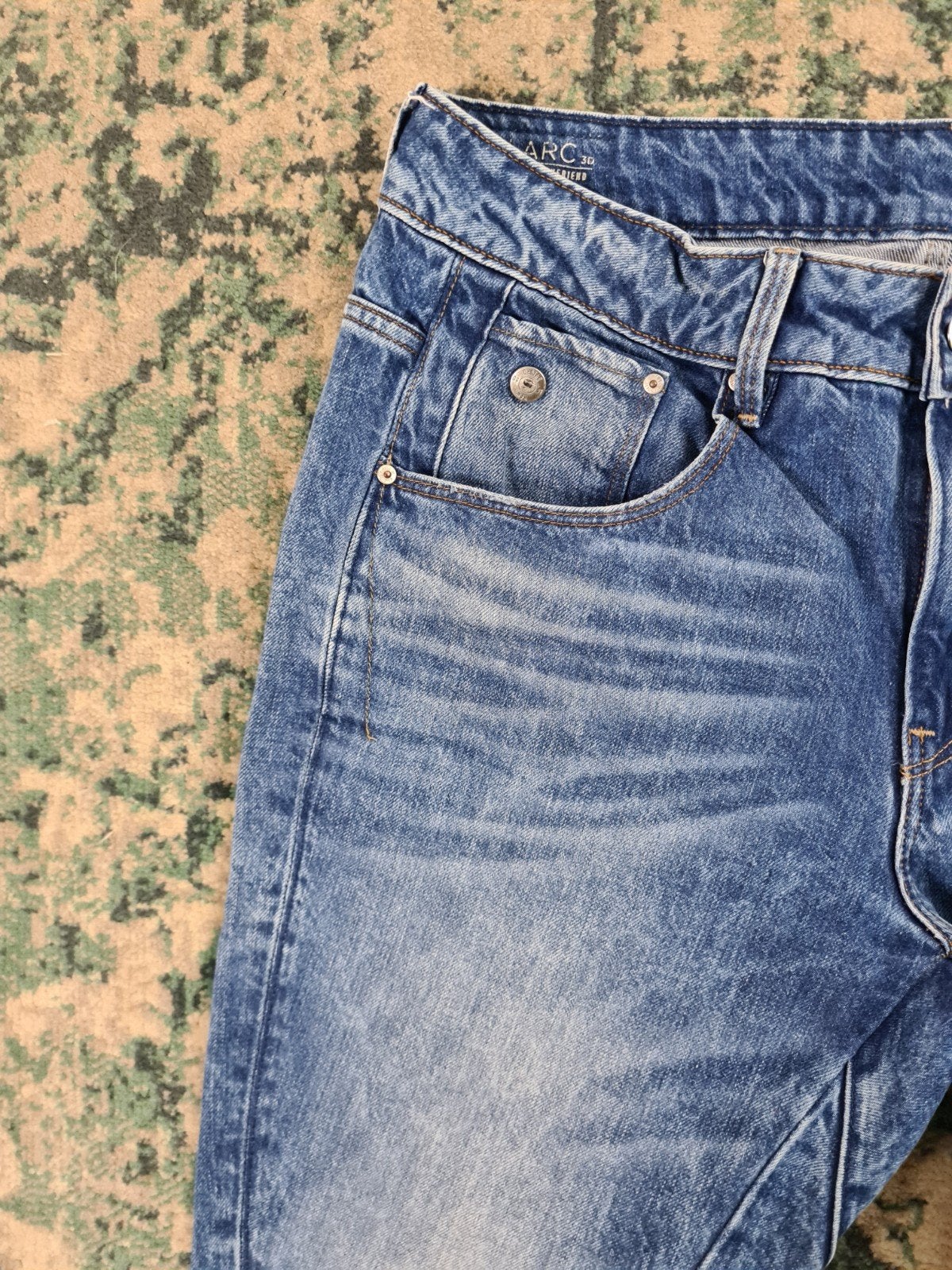 G-star raw arc 3D mid boyfriend W27 L30 Dames Tulsi2730, Blauw, Ophalen of Verzenden, W27 (confectie 34) of kleiner, G-STAR RAW