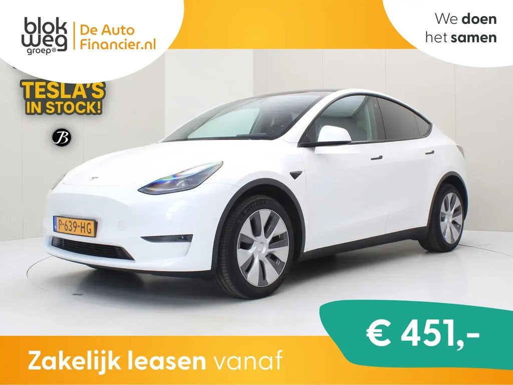 Tesla Model Y Long Range AWD 75kWh 351pk SoH AM € 33.900,0, Automaat, Gebruikt, Wit, Origineel Nederlands