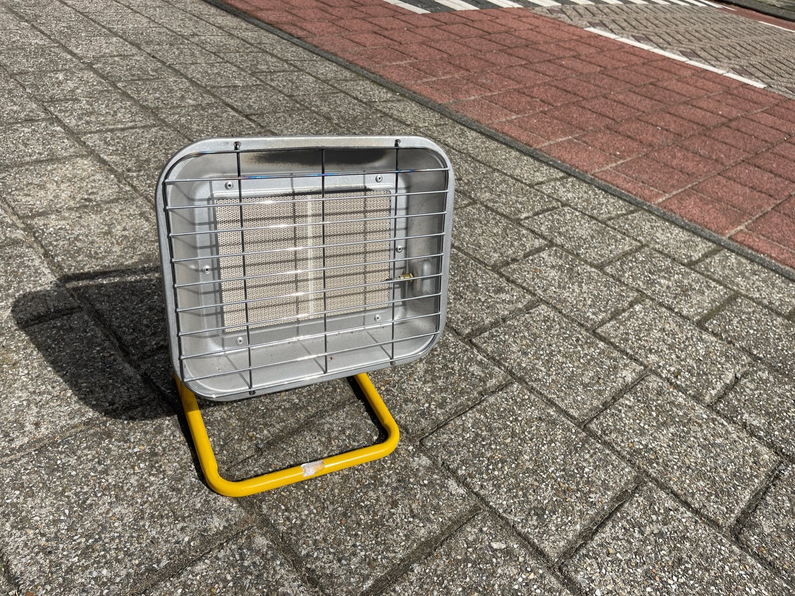 Draagbare gaskachel voor buiten - Terrasverwarmer, Gebruikt, Gas, Ophalen of Verzenden, Vrijstaand
