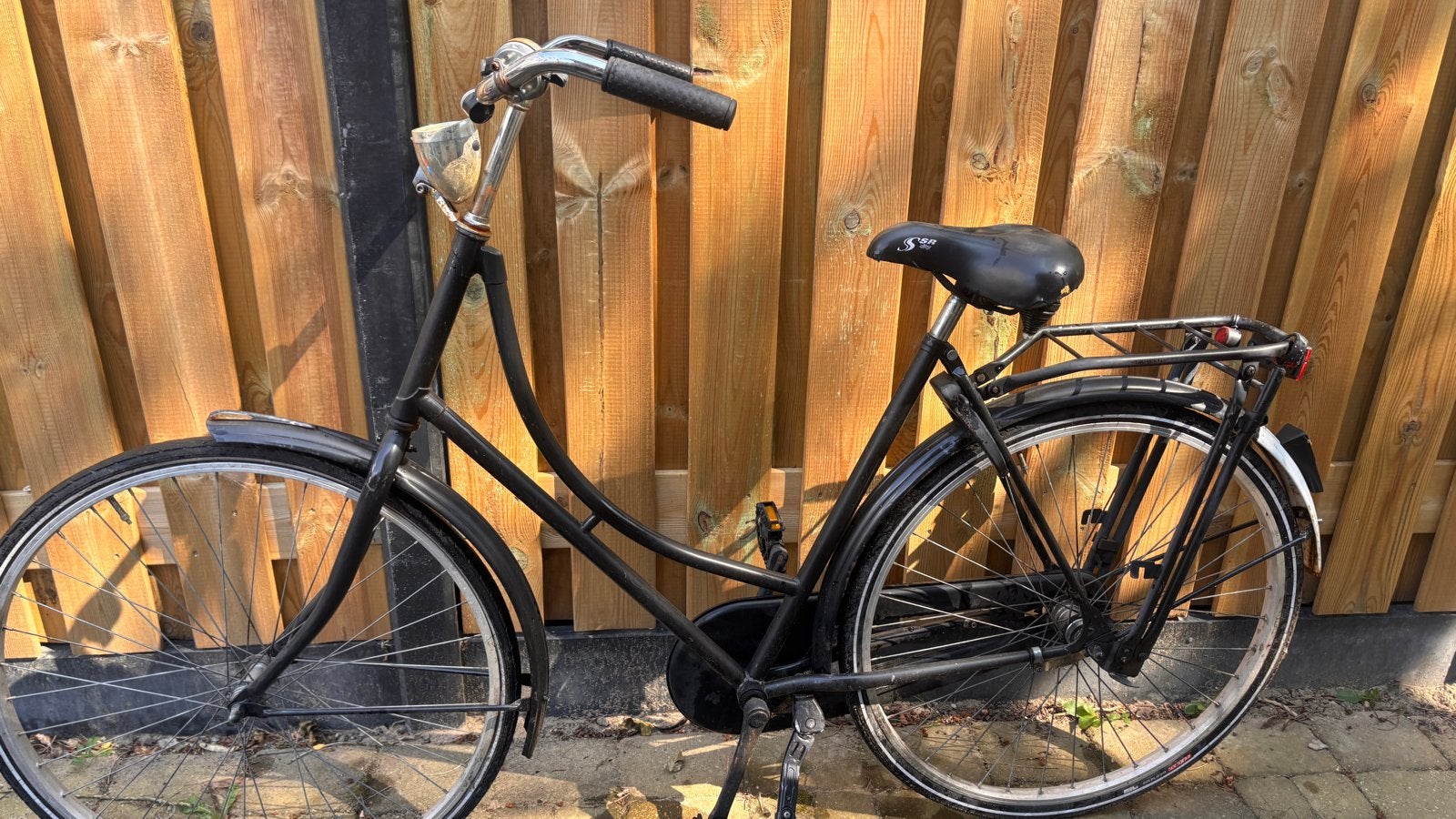 Omafiets - Opknapper met zachte/lekke banden, 53 tot 56 cm, Ophalen, Gebruikt, Terugtraprem