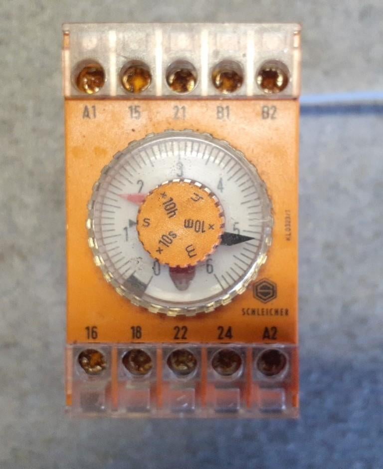 Schleicher tijdrelais SZA 521, Ophalen, Gebruikt