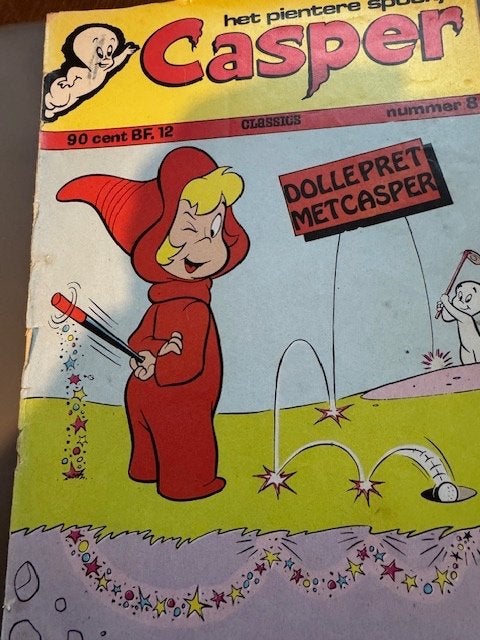 Casper - dolle pret met Casper - klassieker, Eén stripboek, Ophalen of Verzenden, Gelezen