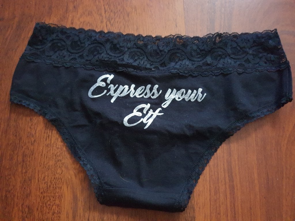 Nieuw - Hunkemoller Express your Elf zwarte slip - M, Hunkemöller, Ophalen of Verzenden, Zwart, Slip