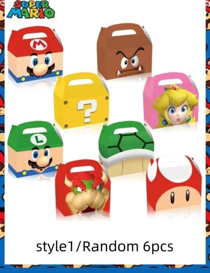 Super Mario Cadeau Doosjes - 6 Stuks Nieuw, Ophalen