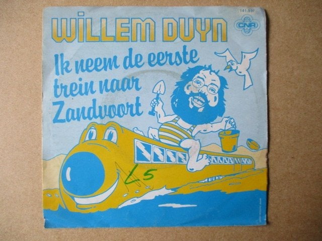 s0180 willem duyn - ik neem de eerste trein naar zandvoort, Cd's en Dvd's, Vinyl Singles, Ophalen, Gebruikt, 7 inch, Overige genres