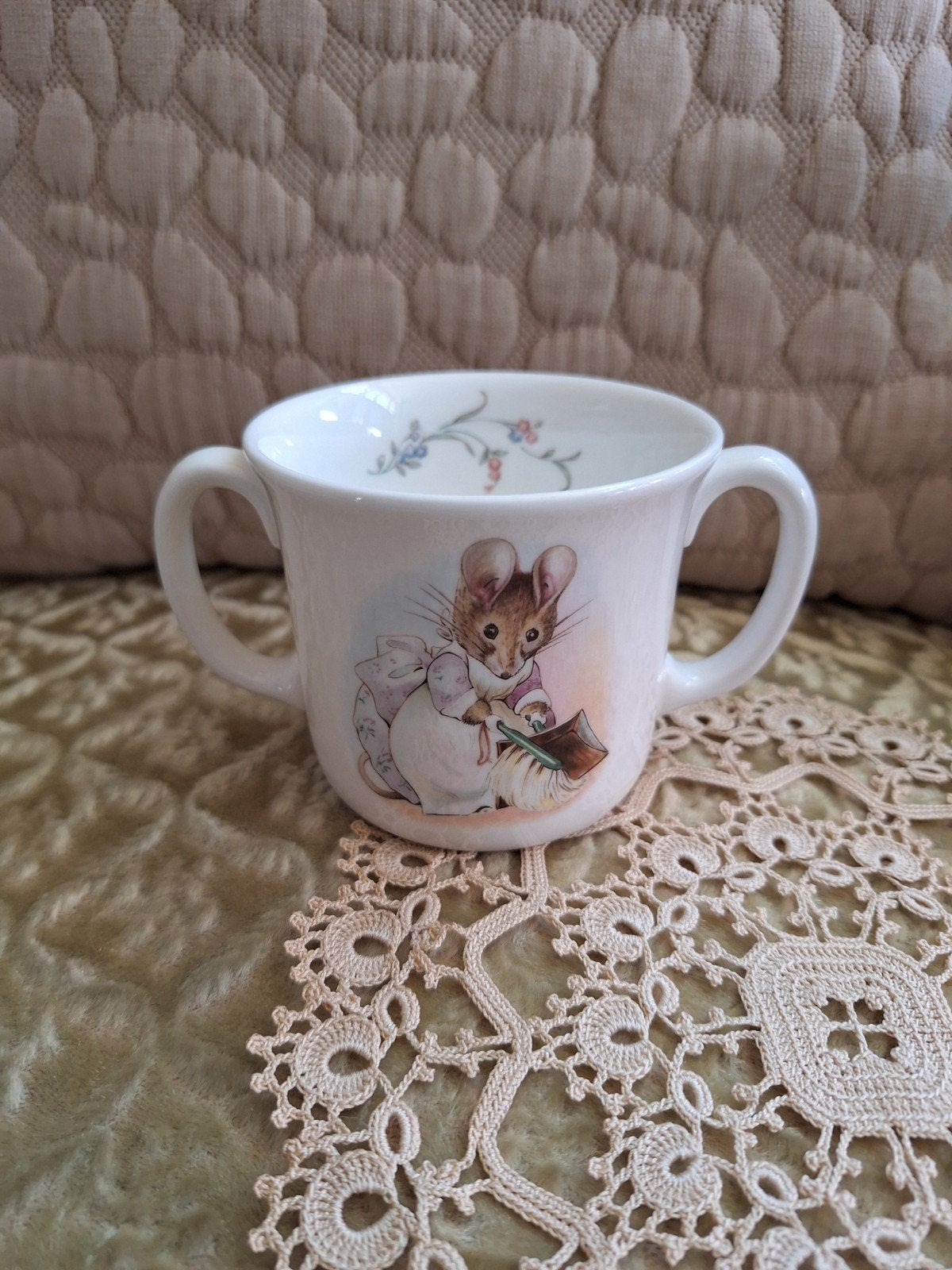 Vintage Beatrix Potter Hunca-Munco Mok ** Mimosa **, Ophalen of Verzenden