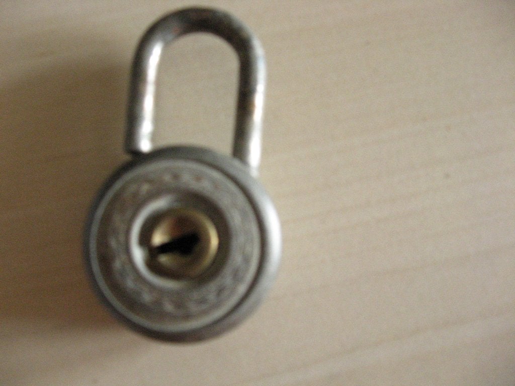 Oud Abus hangslot, Ophalen of Verzenden, Gebruikt