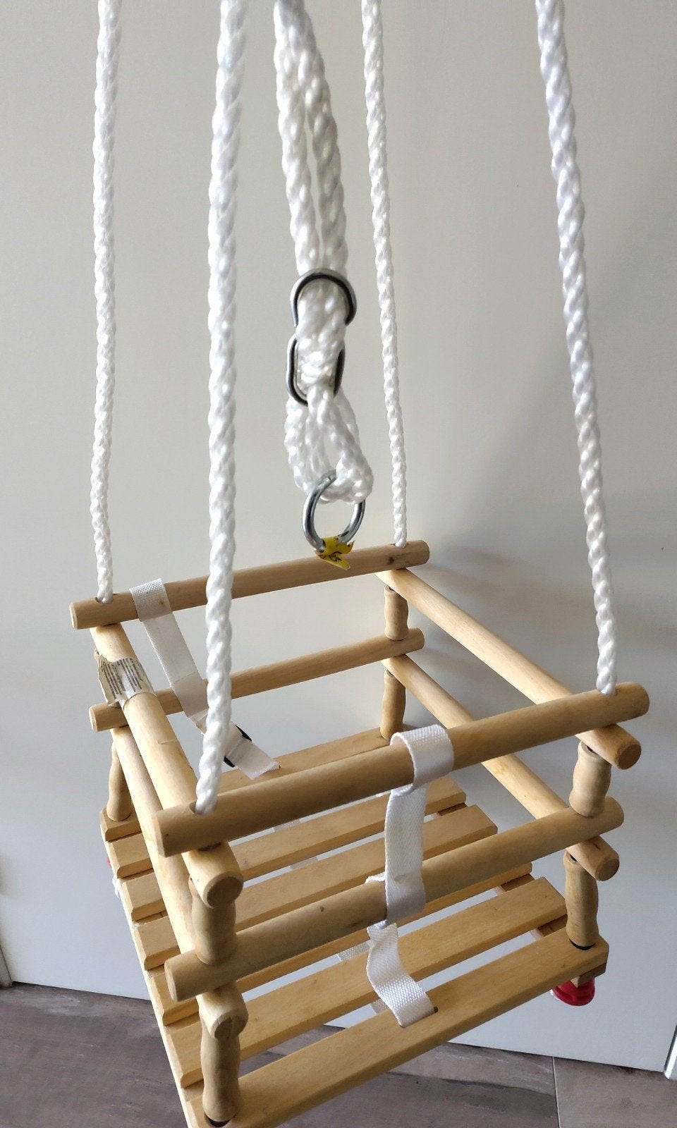 Houten babyschommel met touwen, Ophalen of Verzenden, Zo goed als nieuw, Schommel
