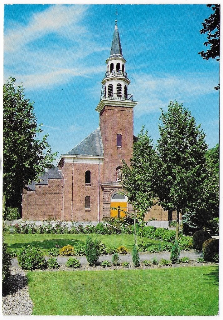 Barneveld N H Kerk Gelopen Ansichtkaart ( B6243 ), Verzamelen, Ophalen of Verzenden, 1980 tot heden, Gelopen, Gelderland