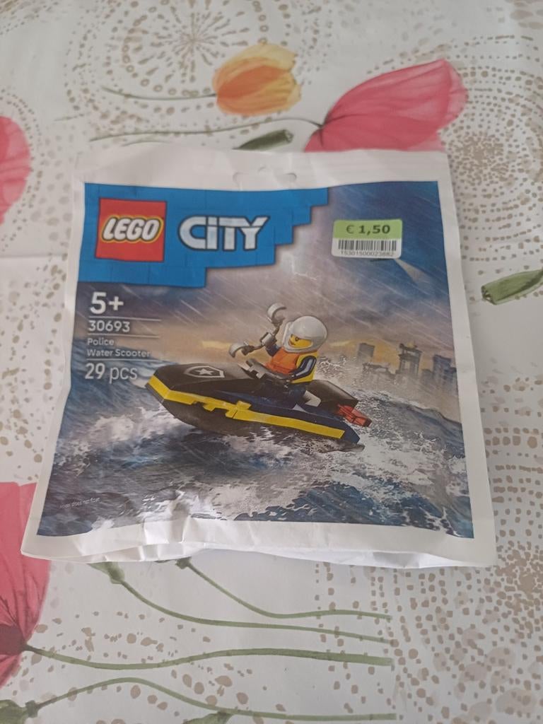 Lego City Politie Waterscooter (30693) Nieuw, Ophalen, Inclusief minifiguren, City, Lego