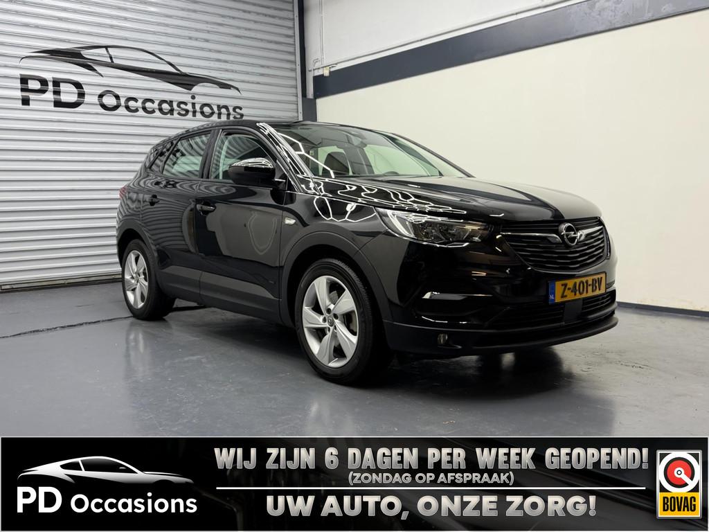 Opel Grandland X 1.6 225PK Turbo Plug-In Hybrid Business Edi, 4 cilinders, Leder en Stof, Zwart, Plug-in hybride