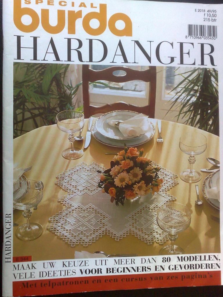Hardanger, Burda special , borduren , nr. 344, Verzenden, Nieuw, Patroon