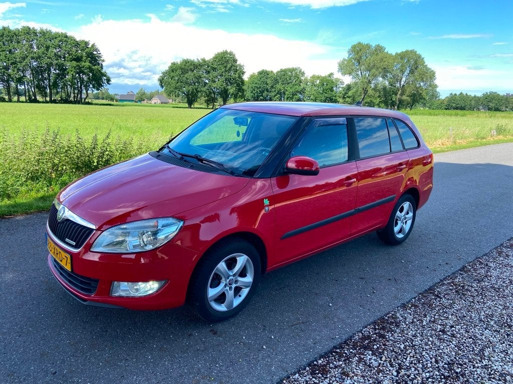 Skoda Fabia 1.2 TDI  Greenline Combi Clima Navigatie  APK, Voorwielaandrijving, Euro 5, Stof, Zwart