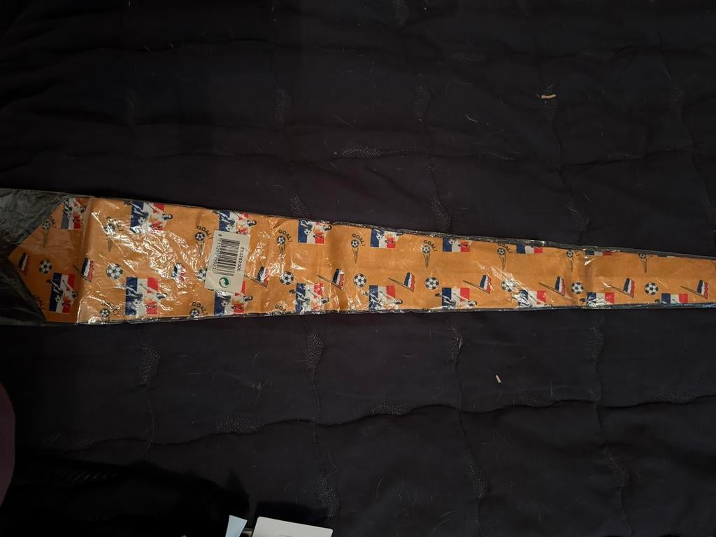 Nieuwe stropdas met Frankrijk voetbalpatroon, Verzenden, Nieuw, Overige kleuren, Met patroon