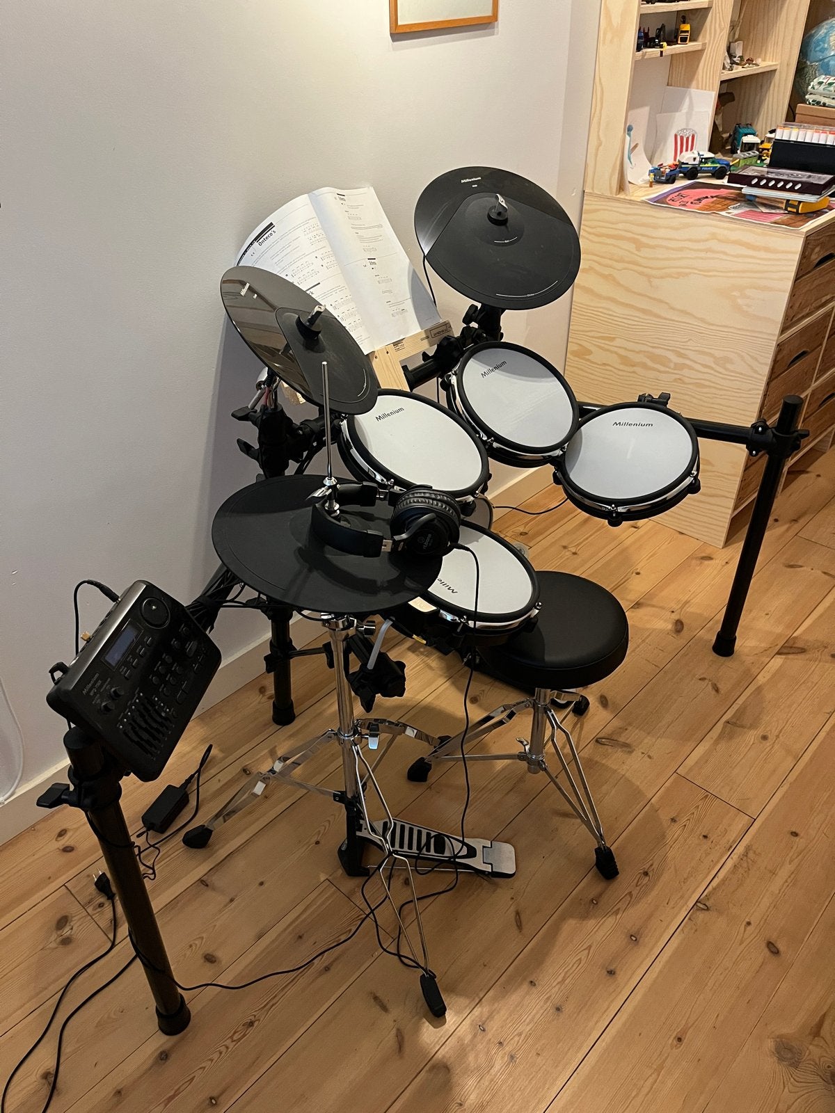 Millenium MPS-750X E-Drum Mesh Set - Compleet, Ophalen, Zo goed als nieuw, Overige merken, Elektronisch