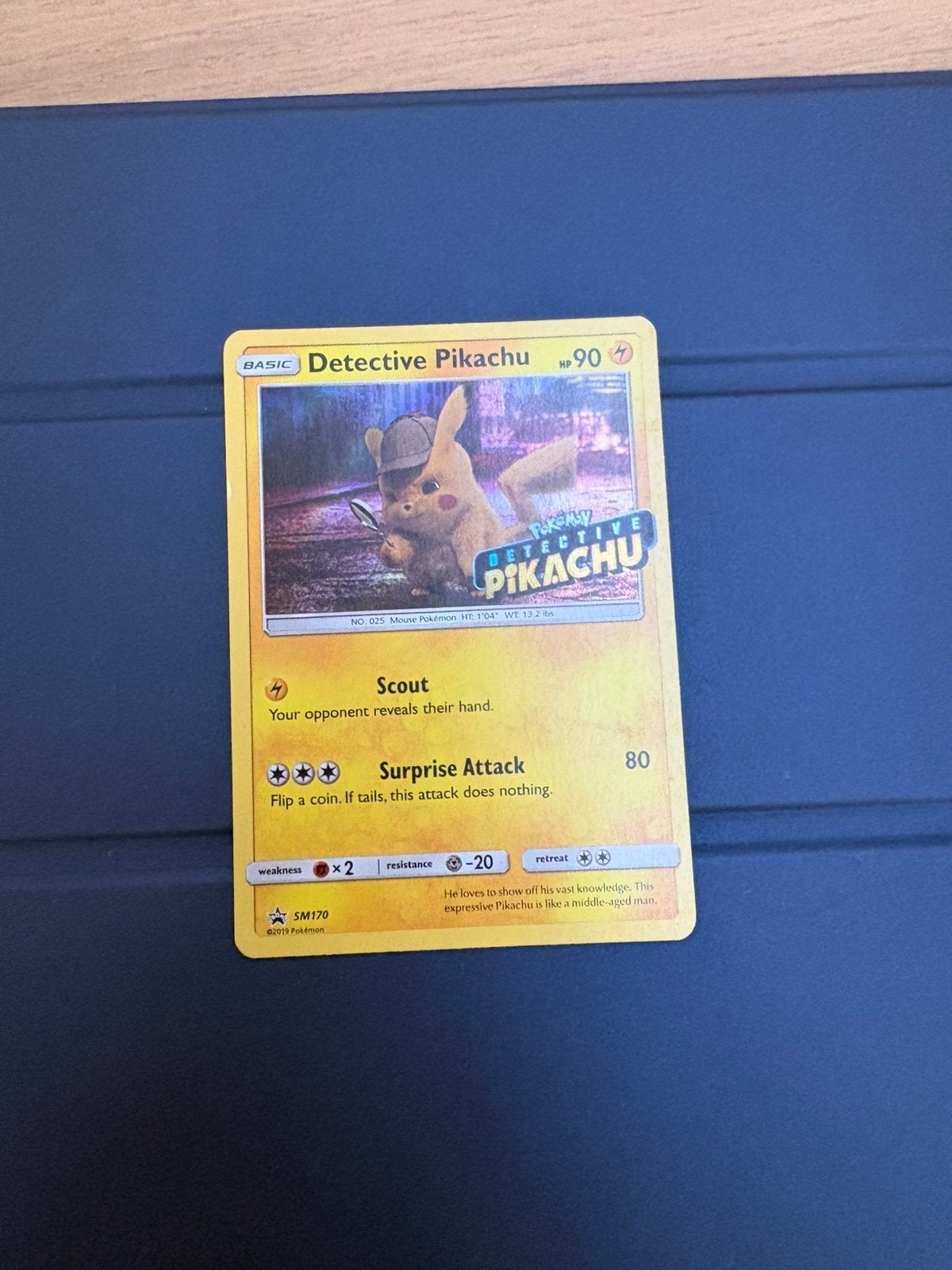Detective Pikachu, Ophalen of Verzenden, Zo goed als nieuw, Losse kaart, Foil
