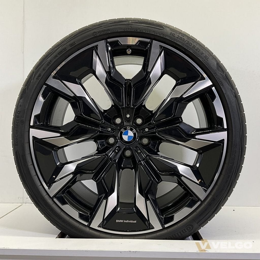 BMW 5 SERIE G60 G61 BREEDSET VELGEN + ZOMERBANDEN 21 INCH OR, Gebruikt, 255 mm, -, -