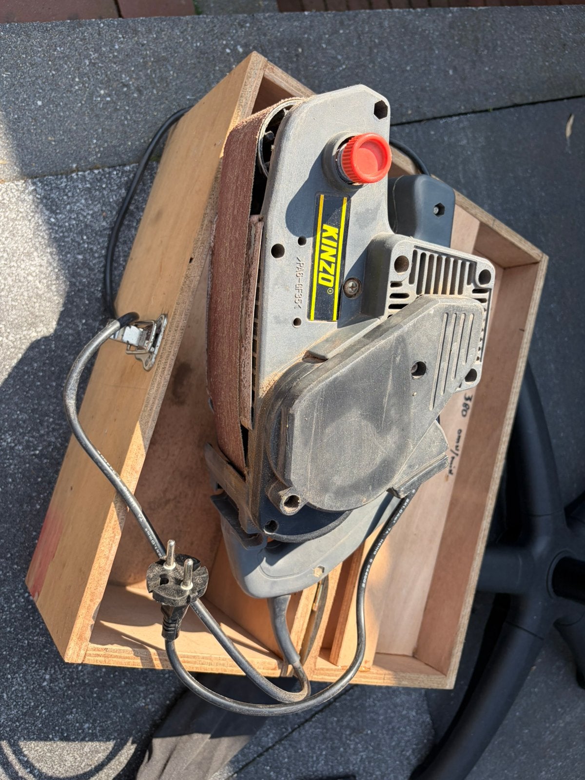 Band schuurmachine, Ophalen of Verzenden, Gebruikt, Minder dan 600 watt, Bandschuurmachine