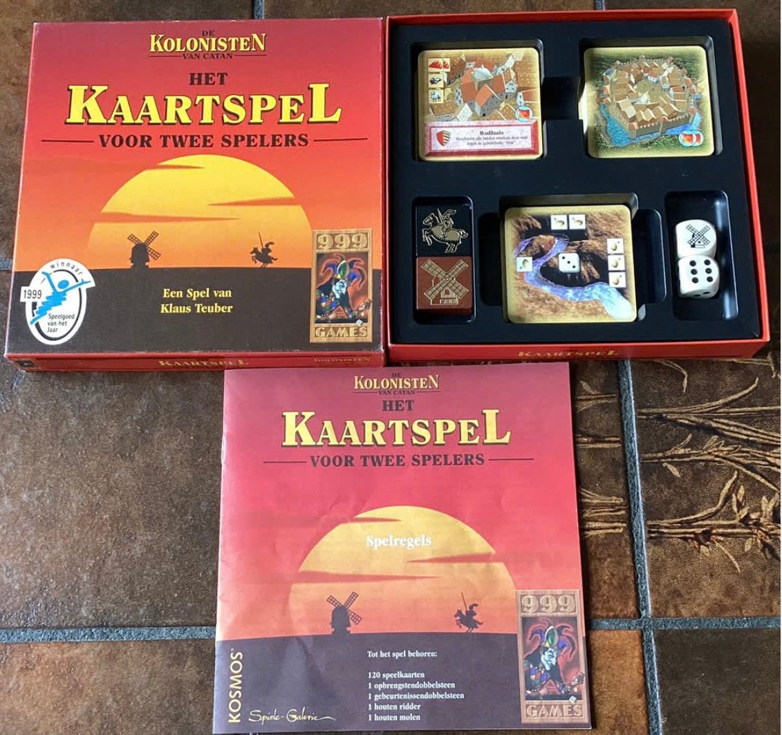 Kolonisten van Catan – Kaartspel voor 2 spelers 999 Games, Ophalen of Verzenden, Zo goed als nieuw, 999 Games