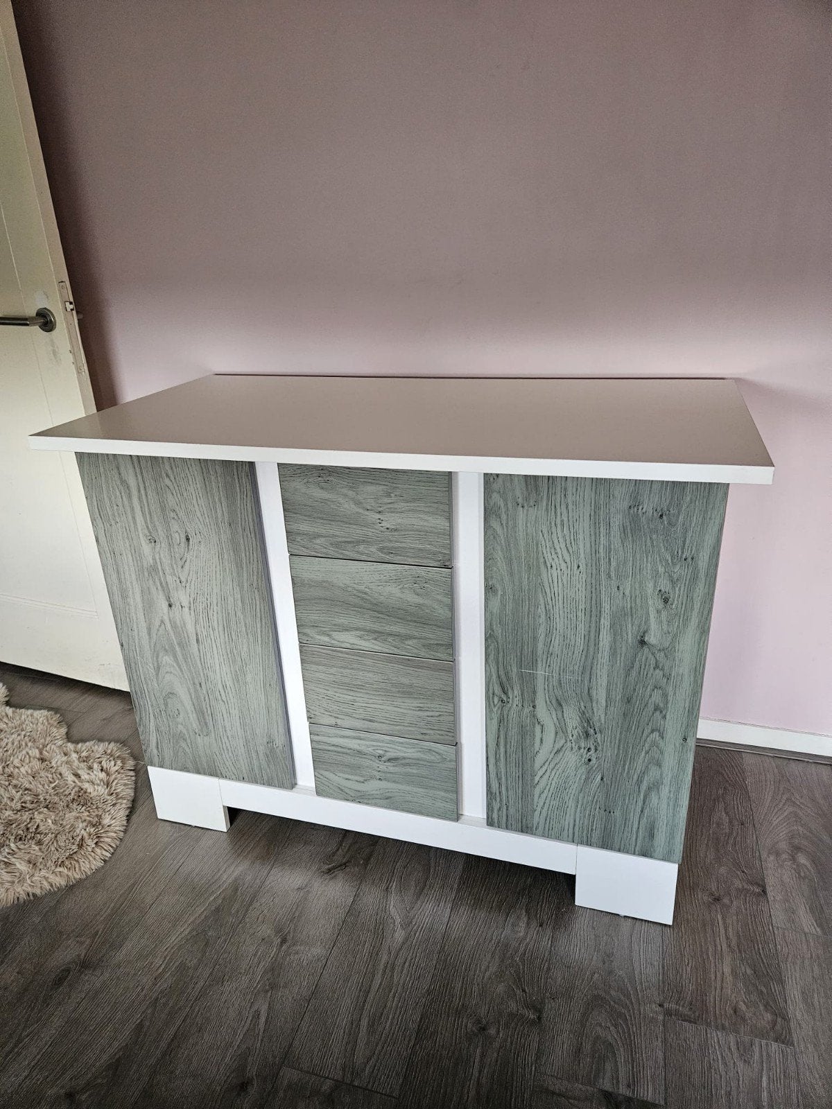 Chicago ledikant + commode | nette staat, Ophalen, Gebruikt, 50 tot 70 cm, 100 cm of meer