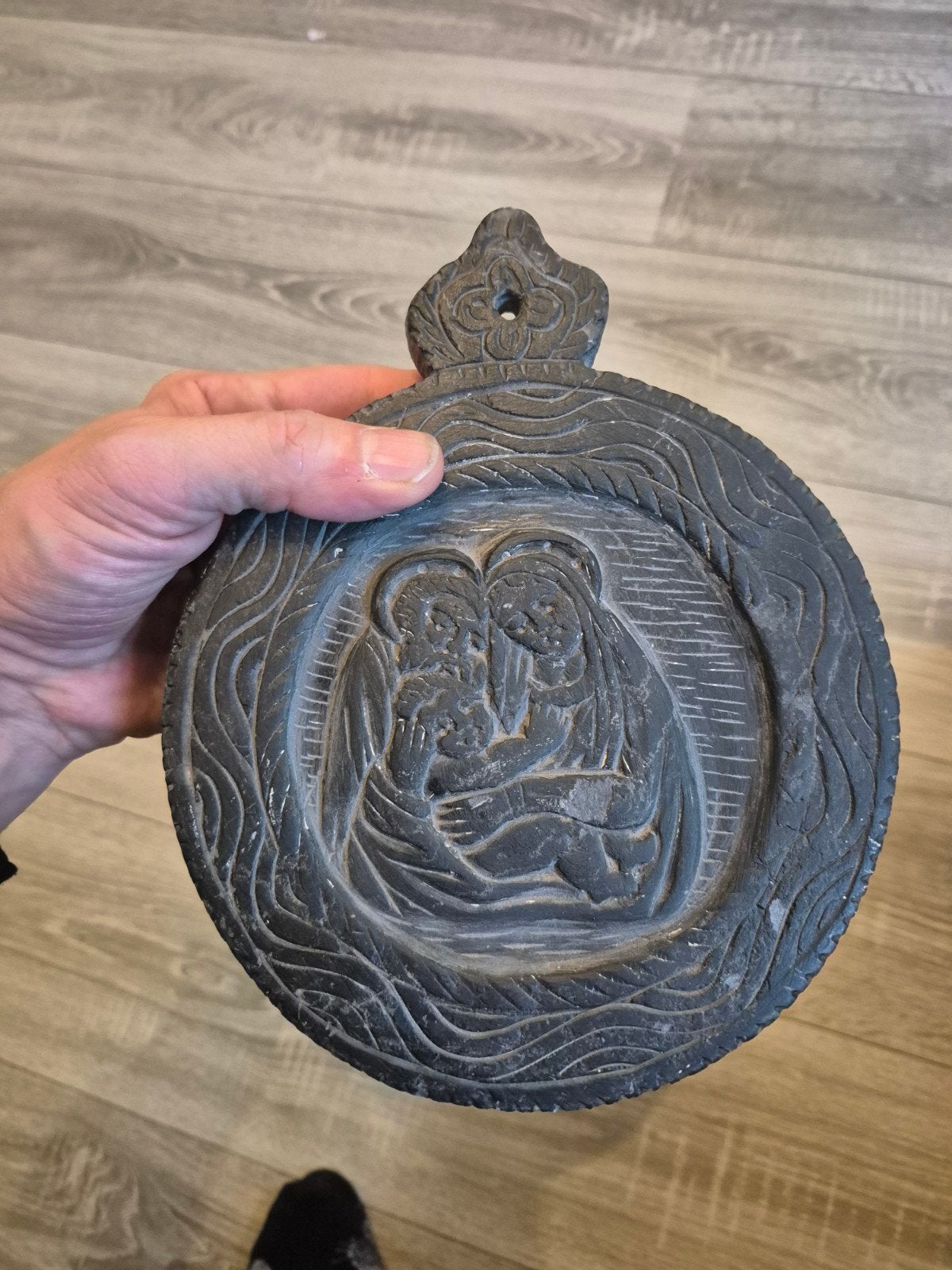 Uniek Steenreliëf: Heilige Familie, Ophalen of Verzenden