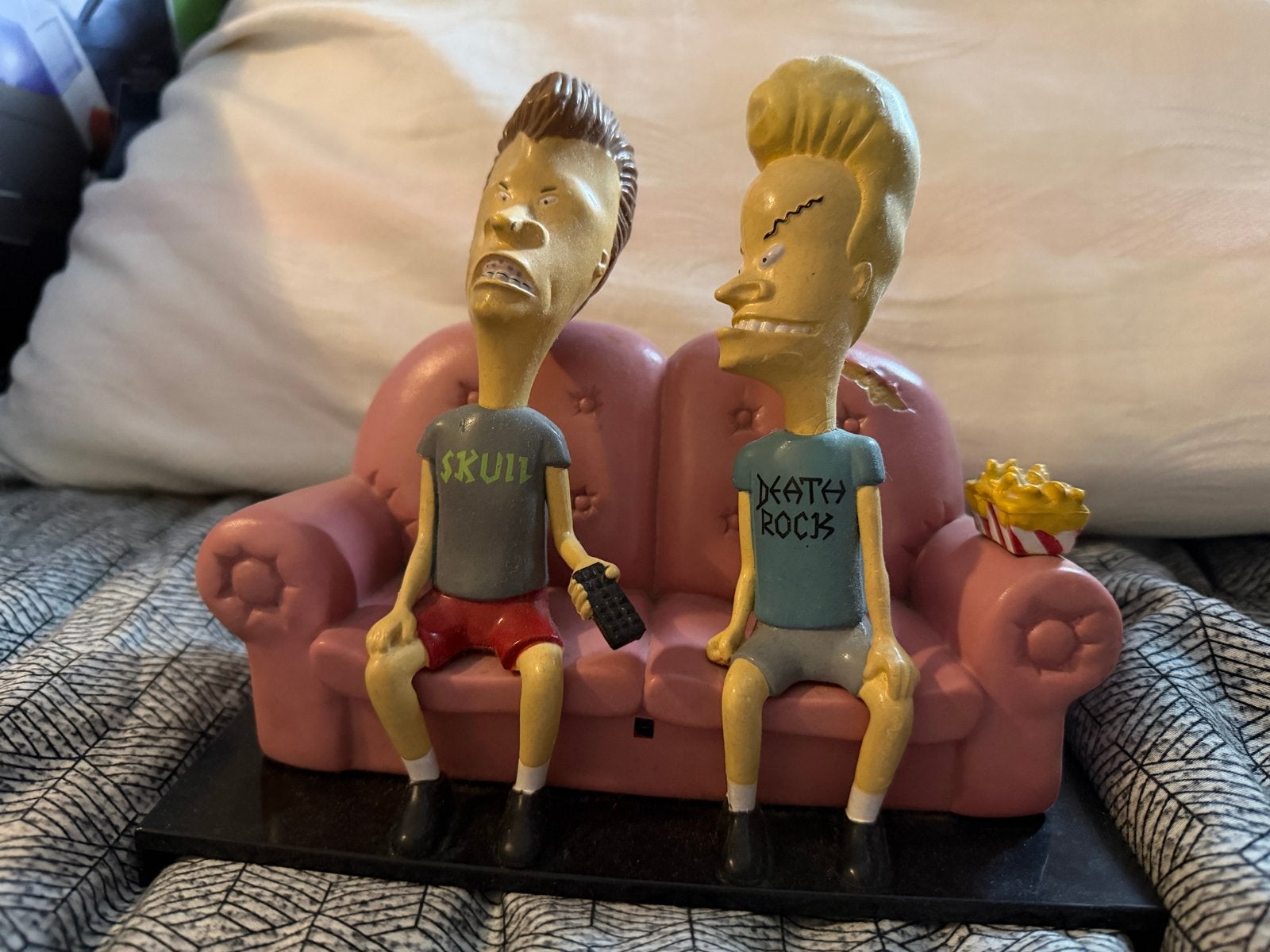 Beavis en Butt-Head op de bank beeldje, Ophalen of Verzenden, Gebruikt
