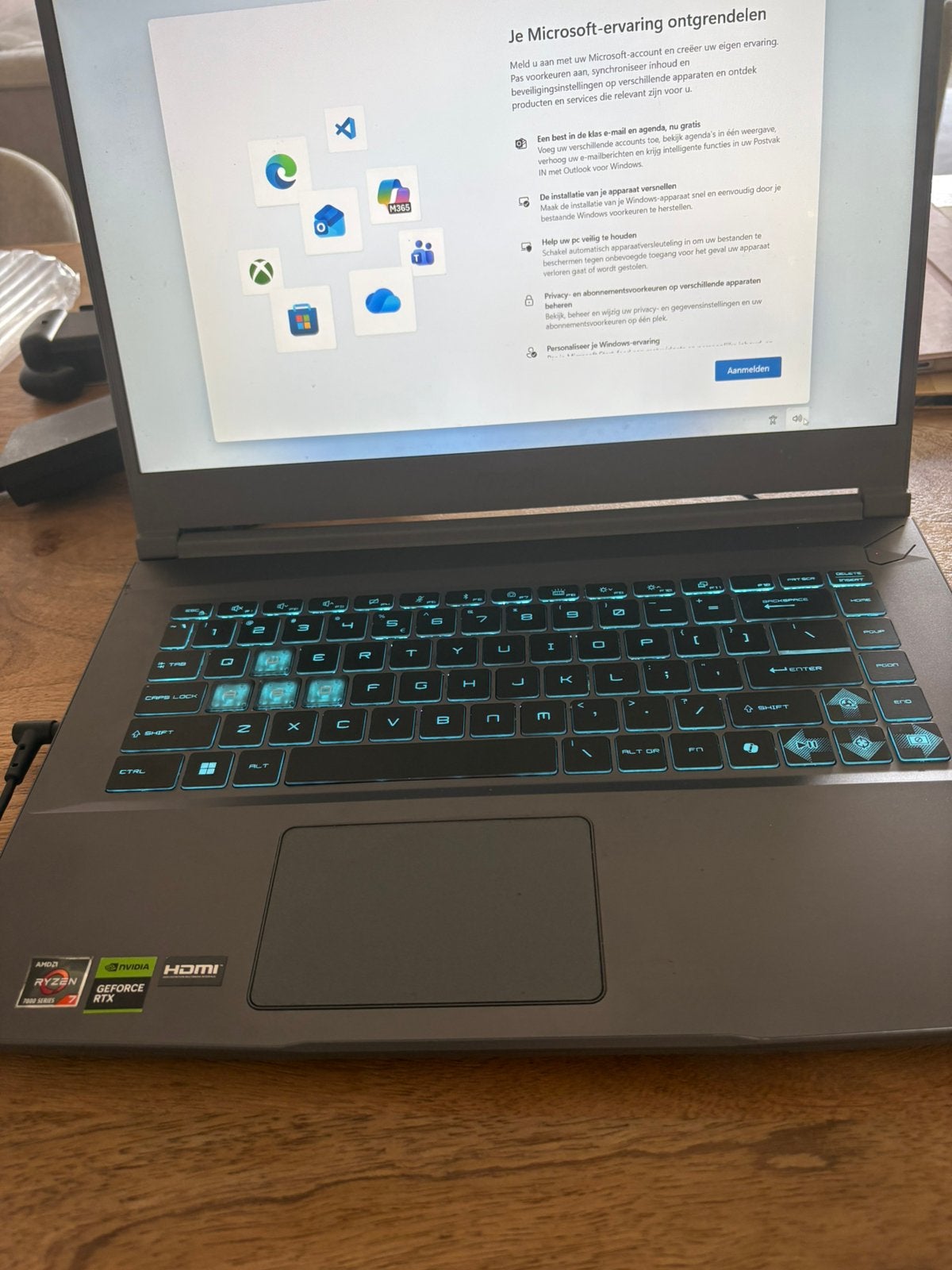 MSI Thin A15 RTX 4050 Ryzen 7 16GB, Computers en Software, Windows Laptops, Ophalen, 15 inch, Zo goed als nieuw, Gaming